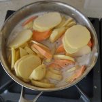 Le gratin de pommes de terres et patates douces