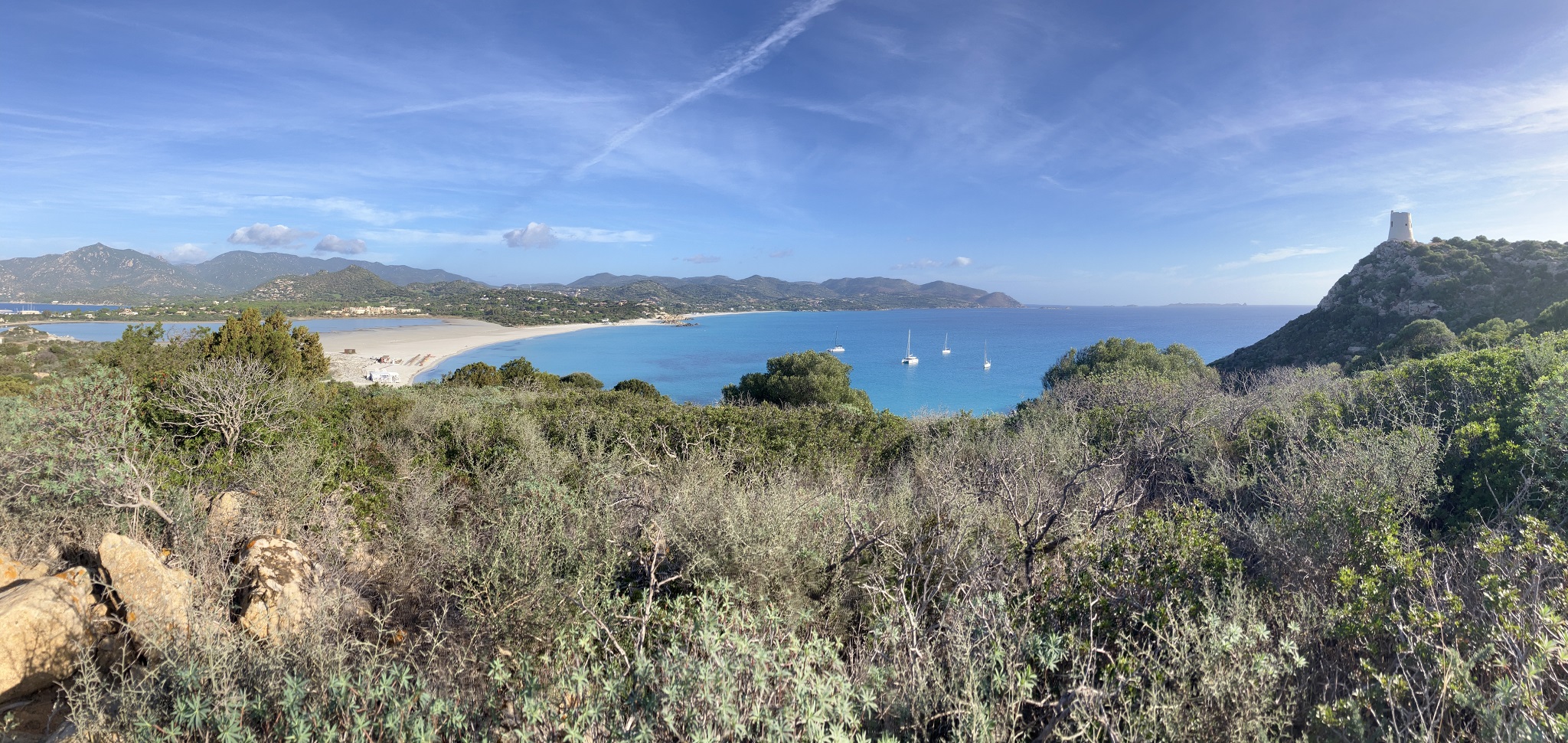 sardaigne villasimius vue porto giunco tour